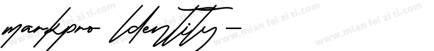 markpro ldentity字体转换